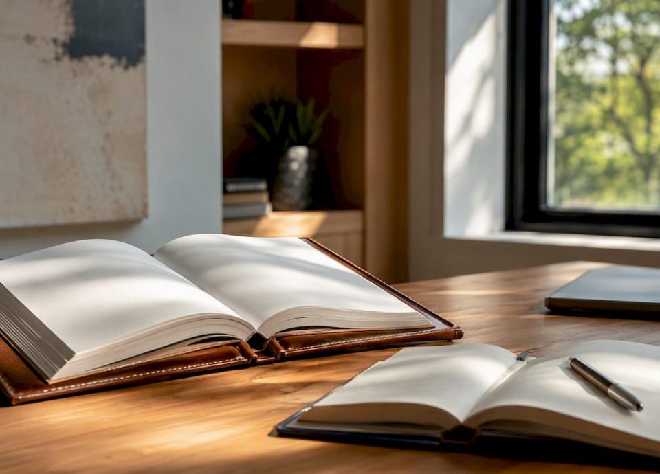 Business valuation report on desk