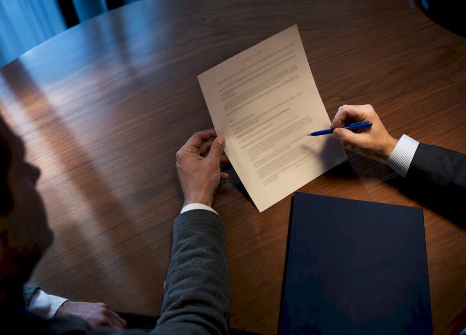 Advisor reviewing an M&A letter of intent
