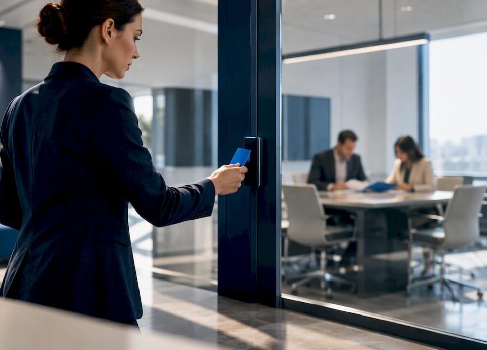 Access-controlled M&A clean room entrance
