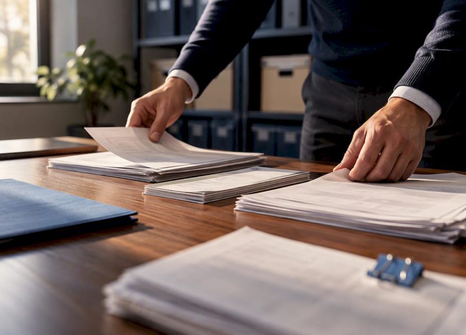 Financial records arranged for earnings review